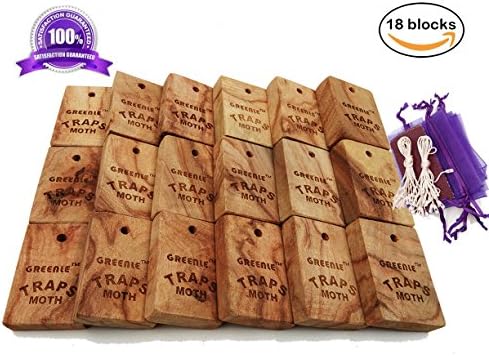Moth Repellent Natural Fresh Camphorwood Root Cube household Storage Essentials Aromatic Non-toxic Repel Pests Value Pack Moth Protection for Clothes Closet and Drawer System Accessories 18 Items