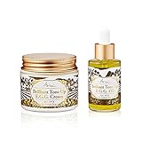 Ariul Organic Egg Yolk Oil & Cream Bundle, Brilliant Tone Up E.G.G. - Egg Yolk Lecithin & Vitamin E Night Cream & Oil to Reduce Blemishes, Brighten, Hydrate, Repair and Protect