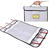 Abaige RC Lipo Battery Safe Guard Storage &amp; Charging Bag (Basic Storage up to 6 Packs Batteries) Firproof Explosion-proof Case Bag