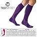 Colorful Compression Stockings for Women & Men, Knee-high Compression Socks for Nurses, Relieve Calf, Leg & Foot Pain - Graduated to Boost Circulation, Compression Tights for Nurses & Runners - S
