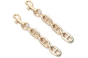 PYIDI Purse Extender Chain,Purse Strap Extender, Chain Strap for Purse, Bag Strap Extender, Purse Chain Extender, Chain Purse Strap,Extender Purse Strap, Chain Bag Extender Strap(Shiny-Gold 2PCS)