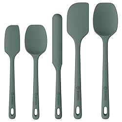 ChefAide 5 Pieces Silicone Spatula Set, Food Grade