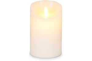 Abbott Collection 24-1001 Small Reallite flameless Candle 3" x 5" Ivory