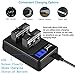 AZ16-1 Asperx Replacement Battery (2 Pack) and Dual USB Charger for Xiaomi YI 4K,Yi 4K+,Yi Lite,YI 360 VR Action Camera