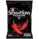 Walkers Sensations Thai Sweet Chilli Flavour Crisps 12 x 80g Bags (Bulk Buy)