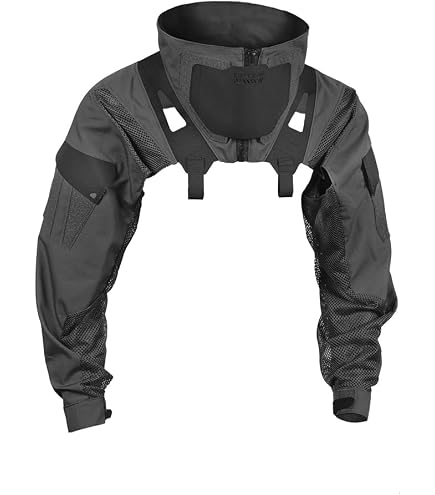 DMGEAR Men's Tactical Jacket Tactical Combat Long Sleeve Shirt (BK, M)