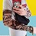 Enshey Tattoo Sleeves, Fake Tattoo Sun Arm Warmers Protection Sleeves for Man Women Set of 5