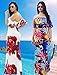 PRETTYGARDEN Women's Off Shoulder Ruffle Floral Printed Sexy Bodycon Beach Boho Maxi Dress (Style_1, X-Large)