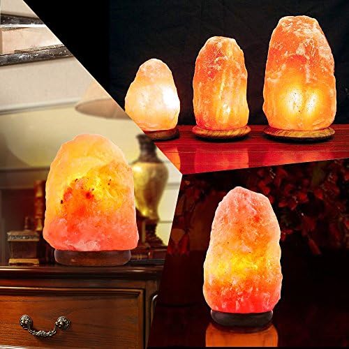 Himalayan Natural Ionic Rock Crystal Salt Night Lamp Air Purifier Tower 4-6 lbs.