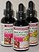 PRICKLY PEAR EXTRACT: 3-Pack (A Nopal Cactus Fruit Juice Concentrate) Sublingual Drops for Quicker Inflammation Response; 3 Bottles= 3 Month Supply