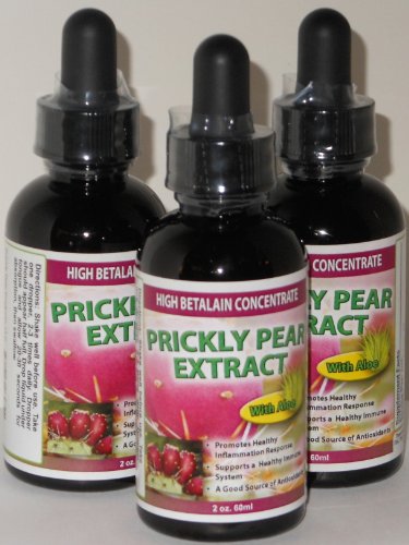 PRICKLY PEAR EXTRACT: 3-Pack (A Nopal Cactus Fruit Juice Concentrate) Sublingual Drops for Quicker Inflammation Response; 3 Bottles= 3 Month Supply PRICKLY PEAR EXTRACT: 3-Pack (A Nopal Cactus Fruit Juice Concentrate) Sublingual Drops for Quicker Inflammation Response; 3 Bottles= 3 Month Supply