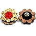 Men's Wood Lapel Flower Wooden Brooch Boutonniere Pin for Suit Wedding Corsage (5), One Size