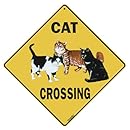 Amazon.com : Cat Crossing Sign : Yard Signs : Garden & Outdoor