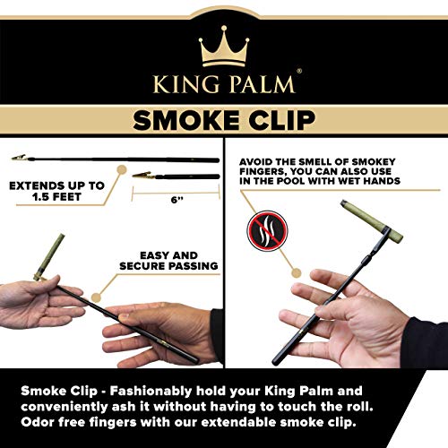 King Palm Cone Clips Single Clip (Gold Clip Black Extender