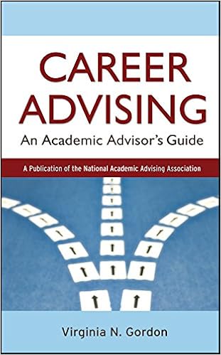 Career Advising An Academic Advisor S Guide Gordon Virginia N 9780787983673 Amazon Com Books
