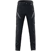CTBQiTom Motorcycle Pants with CE Level 2 Honeycomb Armor | EN1621-1 Certified Detachable Pads,Cold-Flex Armor,Water Resistant,Breathable,Motorbike Dirt Bike Touring,All Season