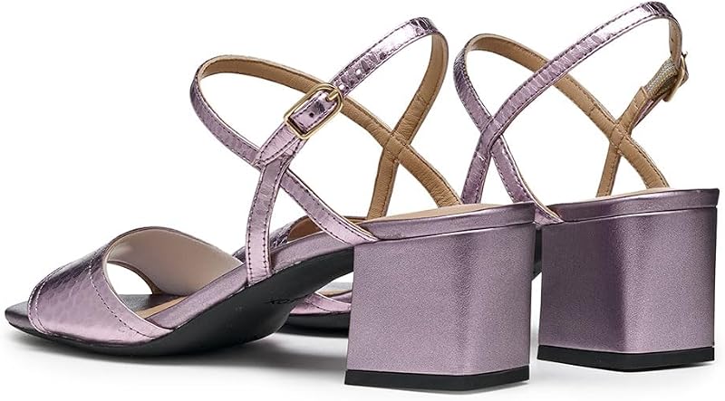 D New ERAKLIA 50 B, Sandalia Tacón Mujer, Lilac, 35 EU