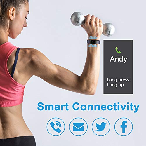 LETSCOM Fitness Tracker Color Screen, IP68 Waterproof Activity Tracker with Heart Rate Monitor, Sleep Monitor, Step Counter, Calorie Counter, Smart Pedometer Watch for Men Women Kids - Thumbnail 6