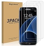 [3-Pack] Galaxy S7 edge Screen Protector, Magicmoon PREMIUM Strengthened Clear Anti-Bubble Scratch Proof TPU Soft FILM for Samsung Galaxy S7 edge [100% Full Cover][Case Friendly][DRY APPLICATION]