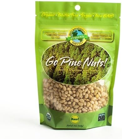 Organic Raw Pine Nuts - 4 oz. Bag (4 ounce)