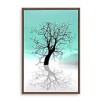 Framed Canvas Wall Art Modern Geometric Pattern Canvas Prints Home Artwork Decoration for Living Room,Bedroom - 16x24 inches