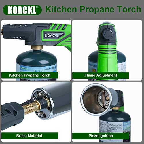Koackl Powerful Grill Gun Propane Torch, Campfire Starter, Charcoal