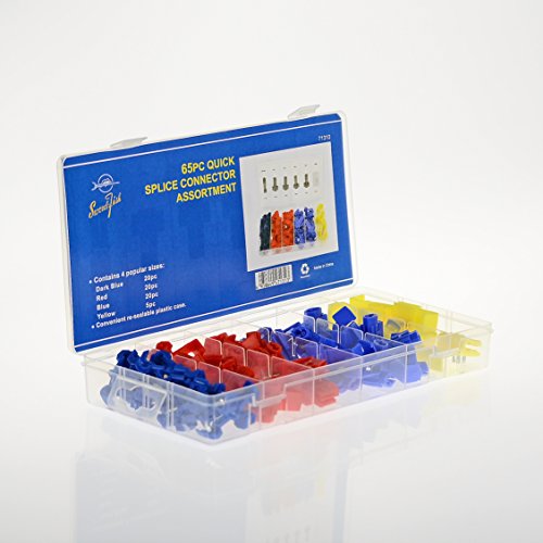Swordfish 71310 T Tap Quick Splice Connector Assortment, 65 Piece