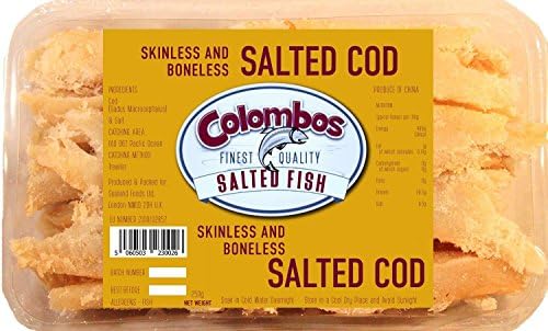 Colombos Cod Skinless & Boneless Salted Fish 250g (Pack of 3)