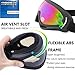 Yidomto Ski Goggles, 3 Pack Anti-Scratch Snow Goggles for Men, Women, Boys, Girls, Kids, Toddlers & Youth, UV 400 Protection for Skiing & Snowboard (Multicolor/Grey/Tawny)