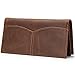 Itslife Men's RFID Vintage Look Genuine Leather Long Bifold Wallet Checkbook Wallets for Men