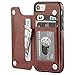 ONETOP for iPhone SE(2022) iPhone SE(2020) iPhone 7/8 Wallet Case with Card Holder, Premium PU Leather Kickstand Card Slots, Double Magnetic Clasp and Durable Shockproof Cover 4.7 Inch(Brown)