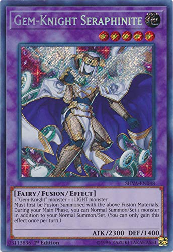 Yu-Gi-Oh! - Gem-Knight Seraphinite - SHVA-EN048 - Secret Rare - 1st Edition - Shadows in Valhalla