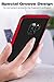 TORRAS 2 in 1 Hybrid Anti Fingerprint Slim Fit Soft TPU Rubber Cover with Hard Plastic Bumper Scratch Resistant Phone Case for Samsung Galaxy S9, Black/Red Edge