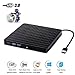 TJ8 External CD Drive-USB 3.0 Portable Slim CD DVD +/-RW Drive Writer/Rewriter/Burner,High Speed Date Transfer for WIN7/8/10/Linux/Mac OS Macbook Laptop Desktop Notebook