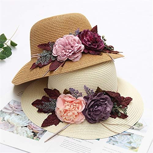 Vetements Accessoires Chapeaux De Protection Solaire Pour Les Femmes Chapeau De Paille Plage Ecran Solaire Ombre Dame Pliable Fleurs Large Bord Printemps Ete Chapeau White Ram Mount Co Uk