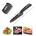 Vikilulu Ceramic Chef Knife, 6 Inch Kitchen Knife with Non-Slip Handle (FDA APPROVAL) - Black