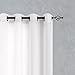 Jinchan White Curtains for Living Room & Bedroom - 84 Inch Long, Casual Weave Textured Privacy Curtains - 2 Panel Sets