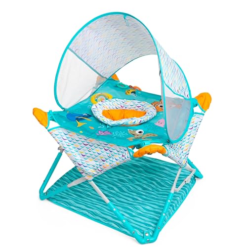 Disney Baby Finding Nemo Pop N Jump Foldable Activity Center by Bright Starts, Indoor/Outdoor, Unisex, 6 Months+