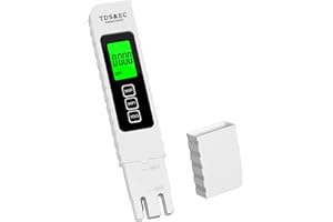 Digital Water Quality Meter, 4-in-1 TDS/EC/Temperature Tester, LCD Display, 0-9999 ppm Range