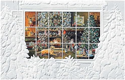 Pumpernickel Press Boxed Christmas Cards, Tis The Season, 16 Cards &amp; 17 Envelopes