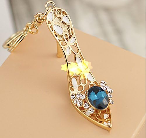 High-heeled Shoes Diamond Point Alloy Keychain Creative Key Chain Pendant Jewelry