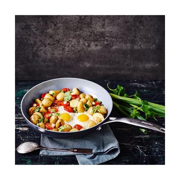 GreenPan-Frying-Pan-Non-Stick-Toxin-Free-Ceramic-Pan-Induction-Oven-Safe-Cookware-28-cm-Grey GreenPan Valencia Pro Hard Anodised Hard Anodised Healthy Ceramic Non-Stick 28 cm Frying Pan Skillet, PFAS Free…