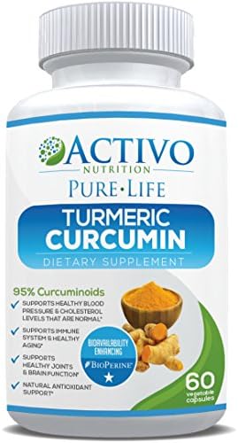 Turmeric Curcumin with Bioperine® for Pain Relief & Joint Support, Cognitive Function, Anti-Aging - Anti-Inflammatory, Antioxidant Supplement Max Potency 95% Curcuminoids, Ultra-High Absorption
