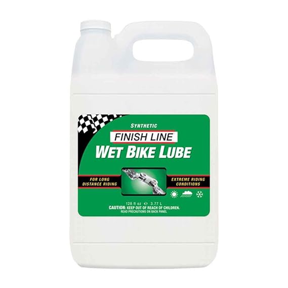 Finish Line WET Bicycle Chain Lube 1 Gallon Jug Bike