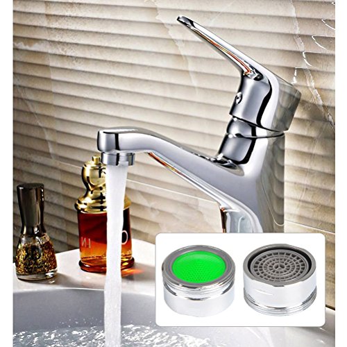 FOCCTS 16pack 15/16 Inch Male Thread Faucet Aerator 1.5gpm Low Flow Water Saving Tap Aerator with Wrench for Kitchen Sink Bathroom Bath Tub