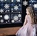 Christmas Snowflakes Window Clings 294pcs Christmas Decorations White Winter Wonderland Snowflake Stickers Decal Holiday Frozen Theme Party Ornaments Supplies for Windows Glass Doors