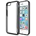 iPhone SE Case, Trianium [Clear Cushion] iPhone 5S Case Protective Clear TPU Bumper For iPhone SE & iPhone 5S 5 [Scratch Resistant] Seamless integrated Shock-Absorbing Cover Hard Back Panel- Jet Black