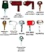 Construction Equipment Master Keys Set-Ignition Key Ring for Heavy Machines, 70 Key Set