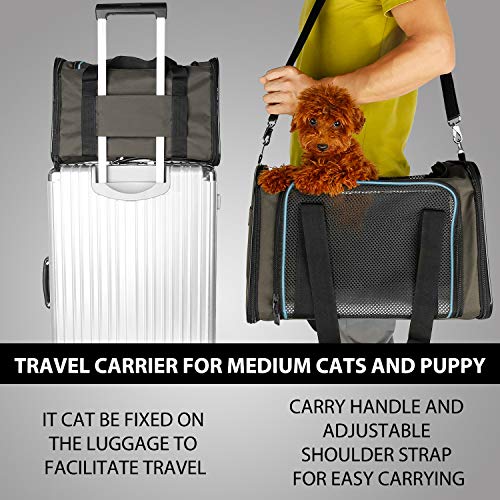 XZONE PET Dogs Carrier Cats Carrier Airline Approved Pet Carriers,Soft
