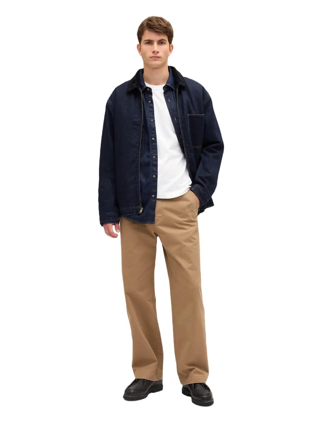 GAP Mens 90’S Loose Heavyweight Twill Pant Cream Caramel 34×30